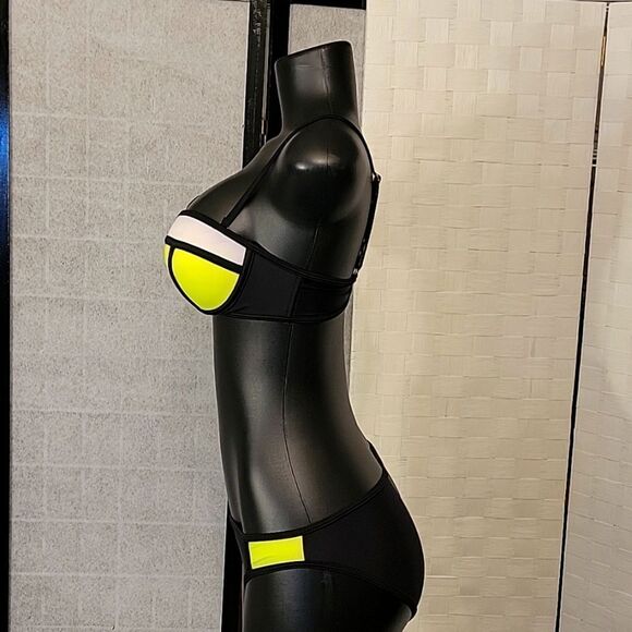 BRAND NEW WOMEN PUSH UP BRIGHT DIVING SUIT NEOPRENE BIKINI SET - Picture 9 of 12